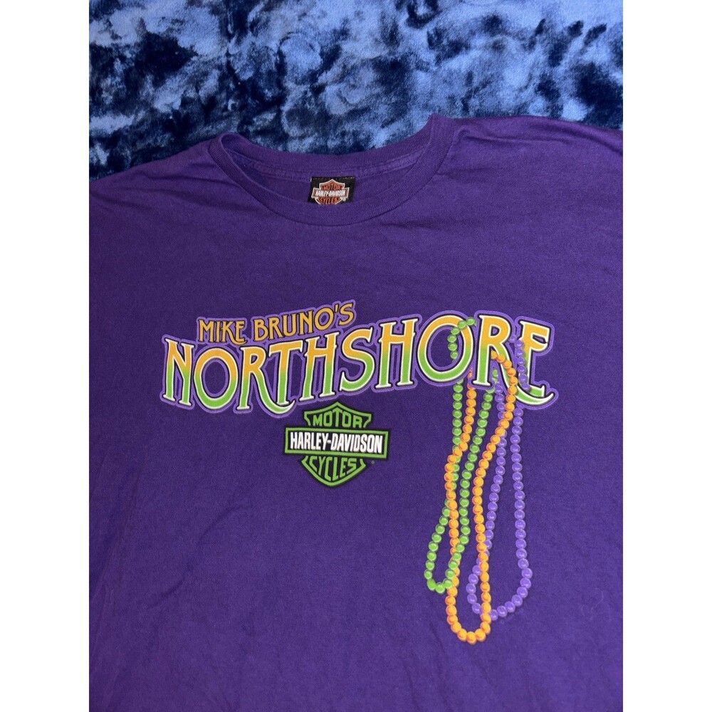 Harley Davidson Mardi Gras tee shirt  - size 2XL - Harley Northshore, Louisiana